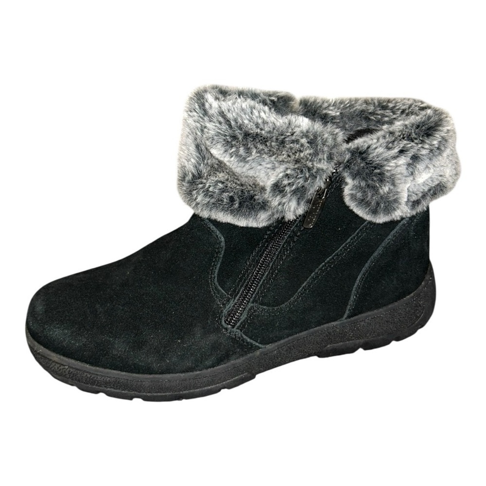 Khombu Women's Jessica Ankle Boots Faux Fur Shearling Lining size 9 - Picture 1 of 11